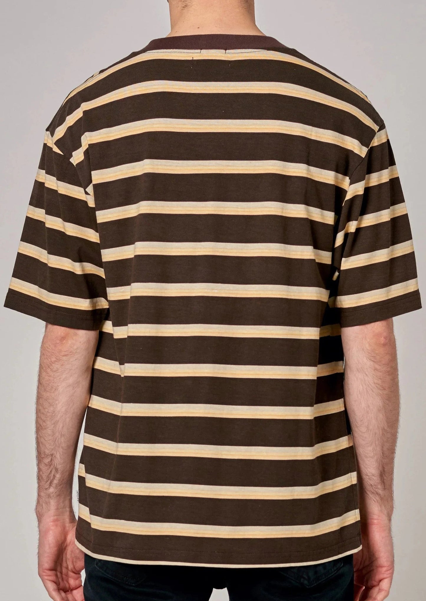 Stripe Tee - Brown (Size XXL)