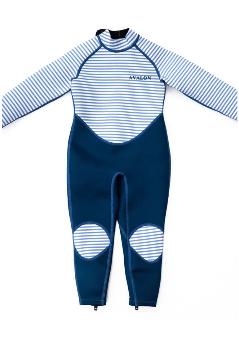 Avalon Wetsuit - Navy Stripe (Size 8)