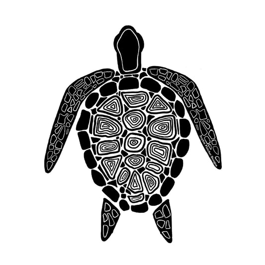 Clear Decal Sticker Art - Turtle