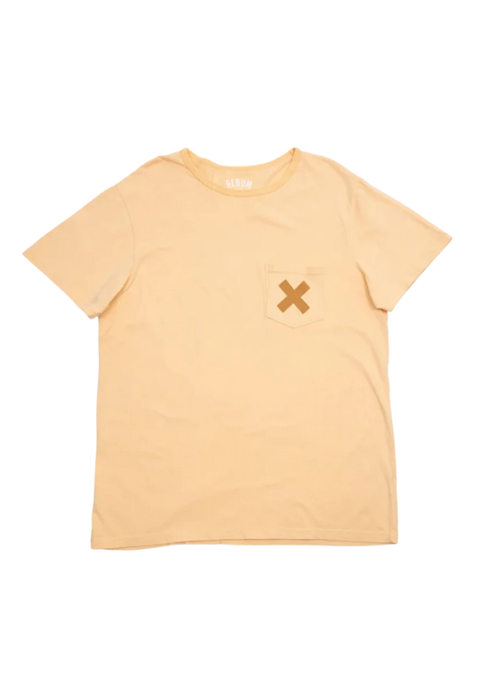 Short Sleeve  Peach X  Pocket T Shirt