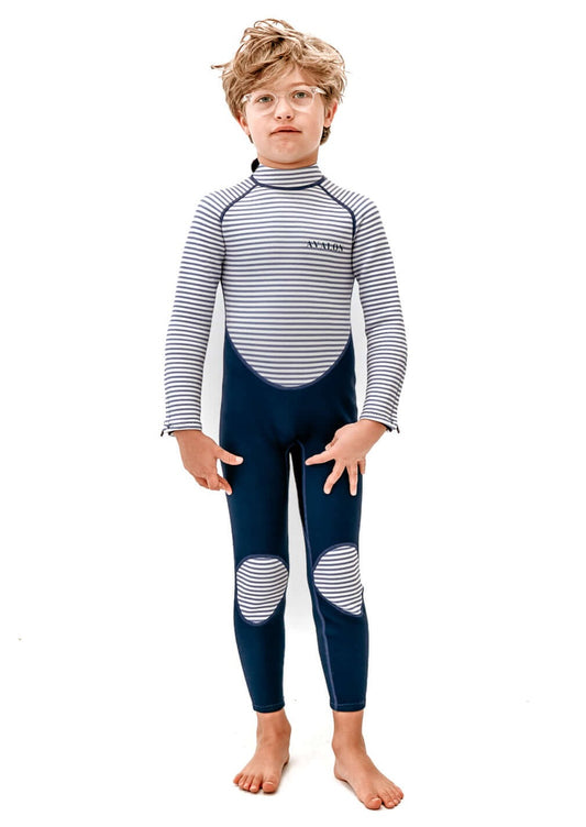 Avalon Wetsuit - Navy Stripe (Size 8)